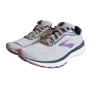 Brooks Adrenaline GTS 20 Shoes Womens Size 9B Gray Lilac Running Support Sneaker